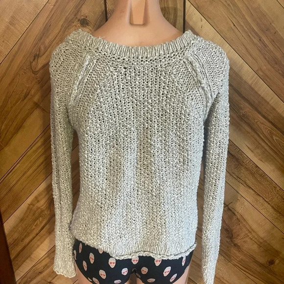 Free People Gray XS Loose Knit Sweater - Picture 7 of 9